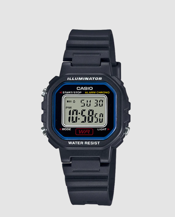 Casio Small Black Casio Digital Watch LA20WH-1C – Time For Diamonds