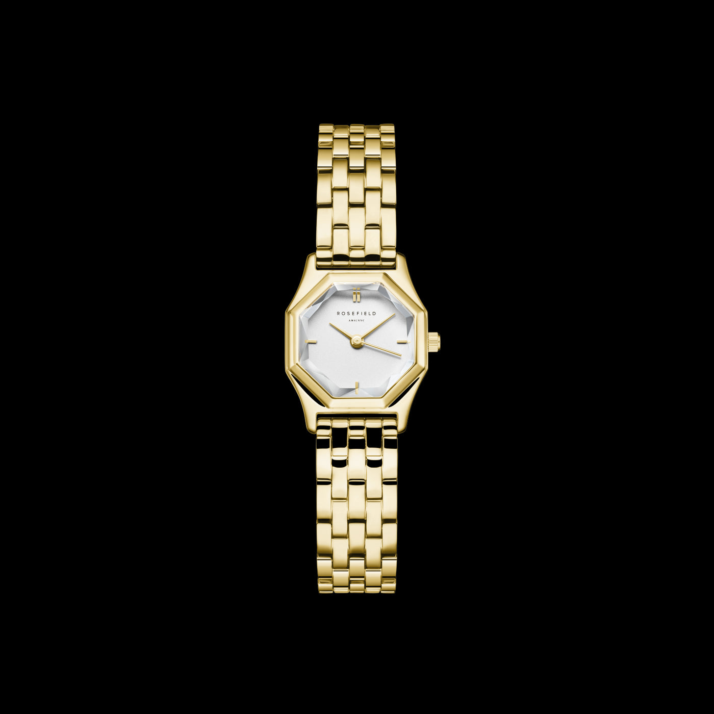 Yellow Gold With Octangonal Shape Rosefield Watch