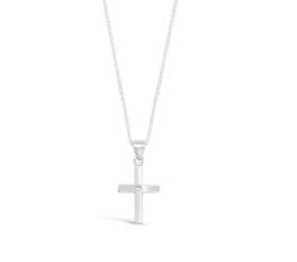 Sterling Silver Cross And Chain