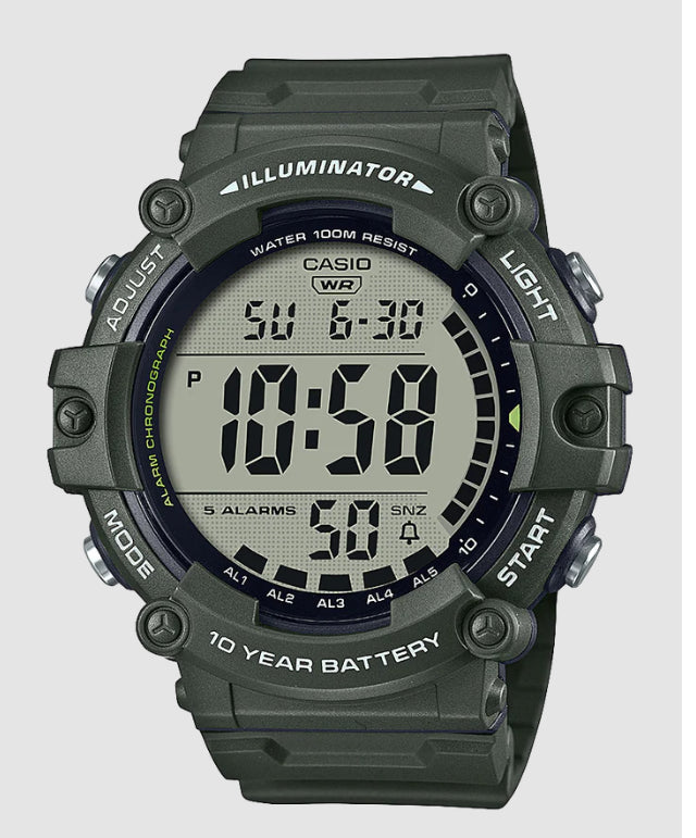 Mens Casio Digital Watch With Extra Long Strap