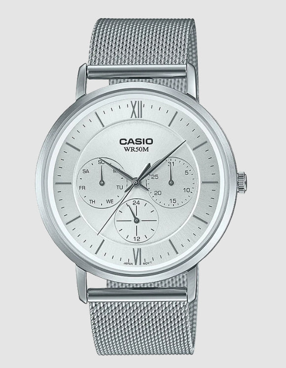 Mens Casio Analogue Silver Watch