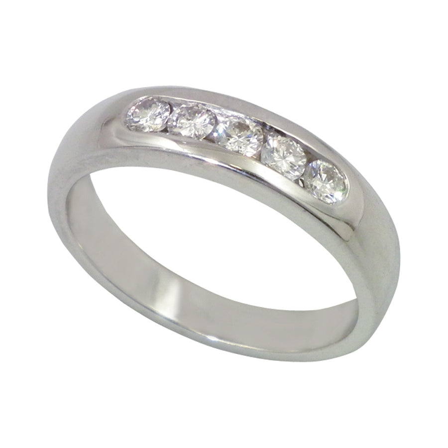 White Gold Channel Set Diamond Ring