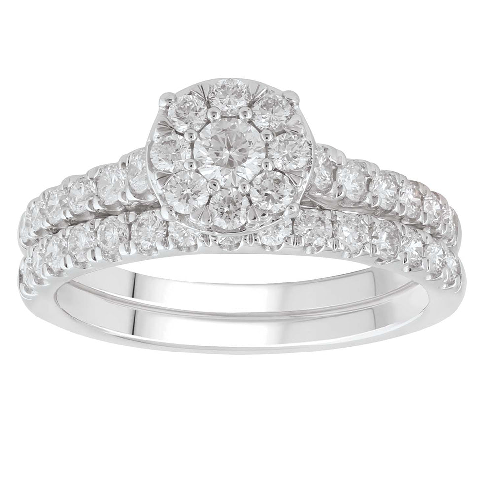 18ct White Gold Diamond Bridal Set