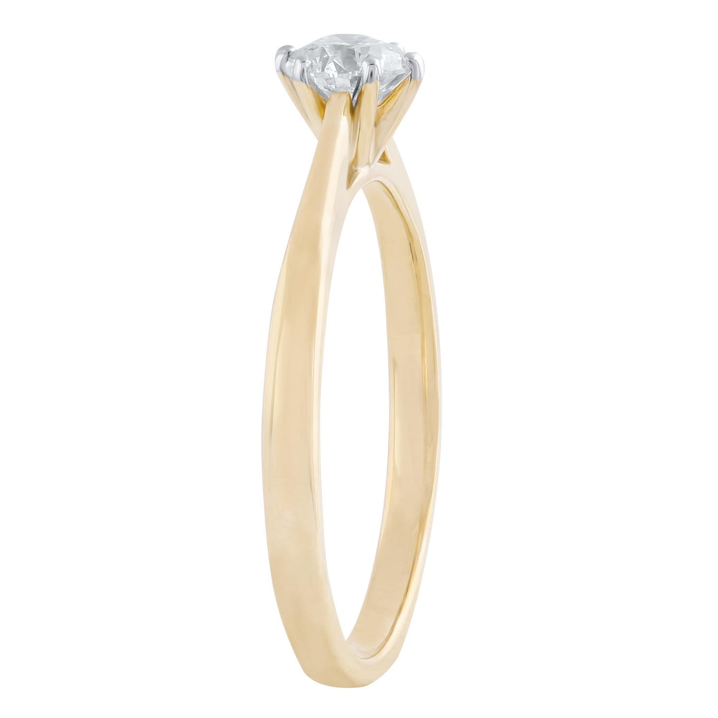 9Ct Yellow Gold Diamond Solitare