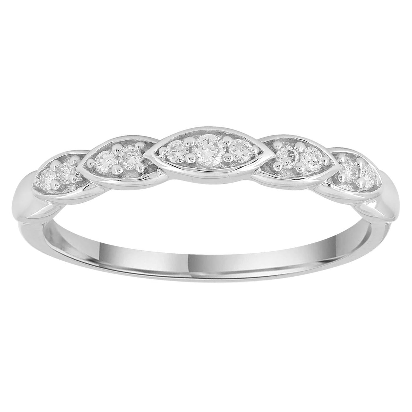 9Ct White Gold Diamond Ring