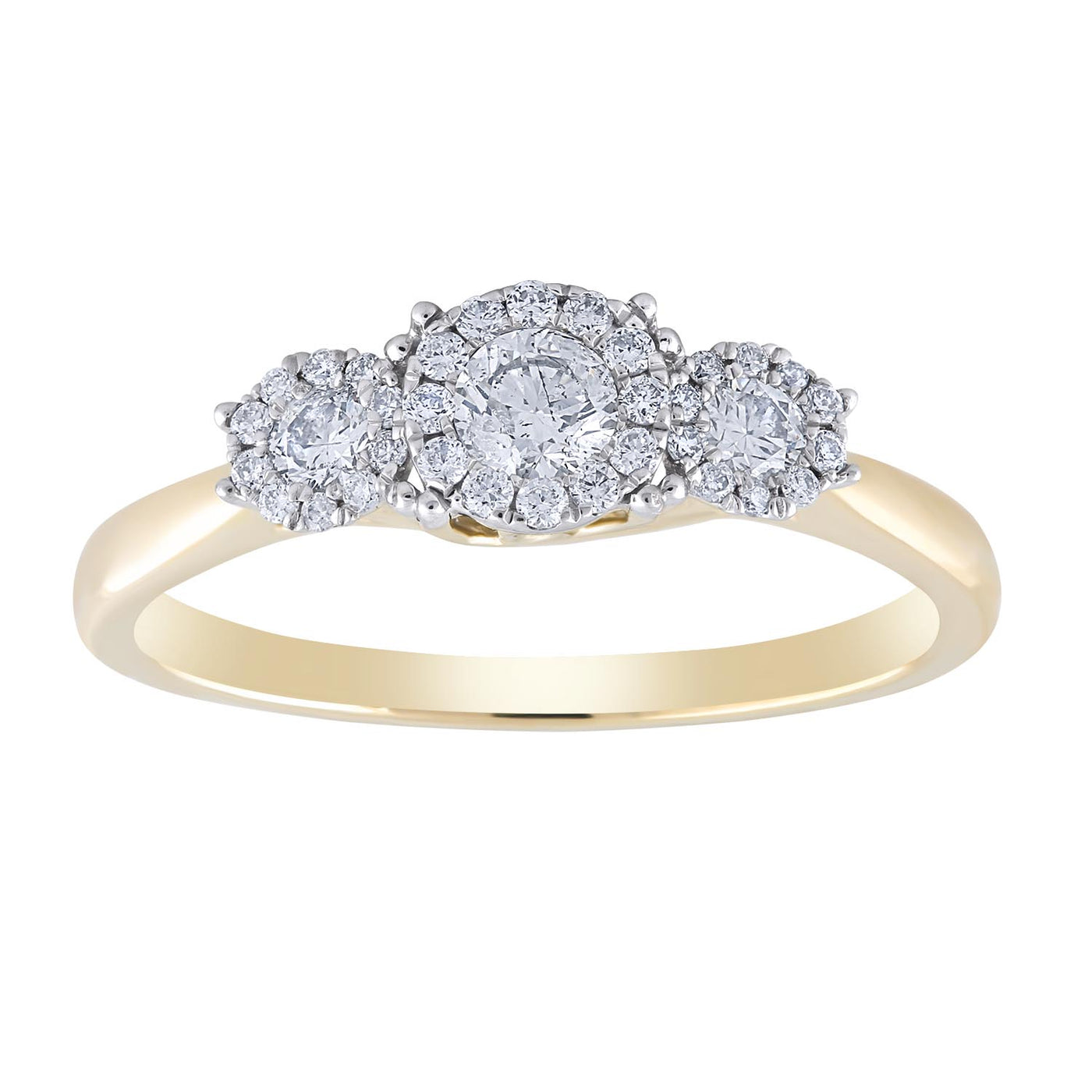 9Ct Yellow Gold Diamond Ring