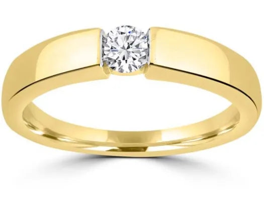 9ct Yellow Gold Diamond Ring