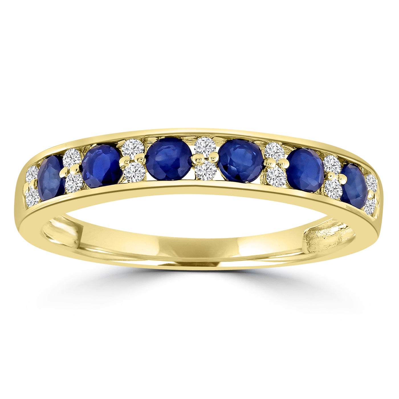 9ct sapphire and diamond ring