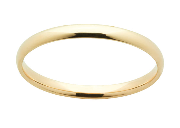 9Ct Yellow Gold 3mm Wide Wedding Ring