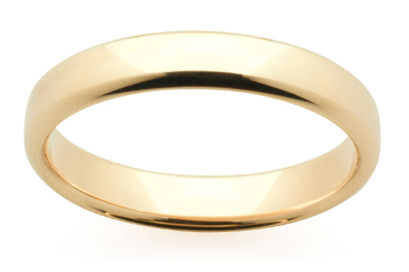 9ct Yellow Gold Ellipse Shape Plain Band