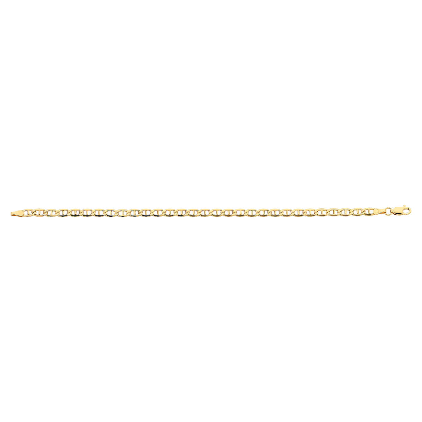 9ct Gold Silver Filled Anchor Link Bracelet