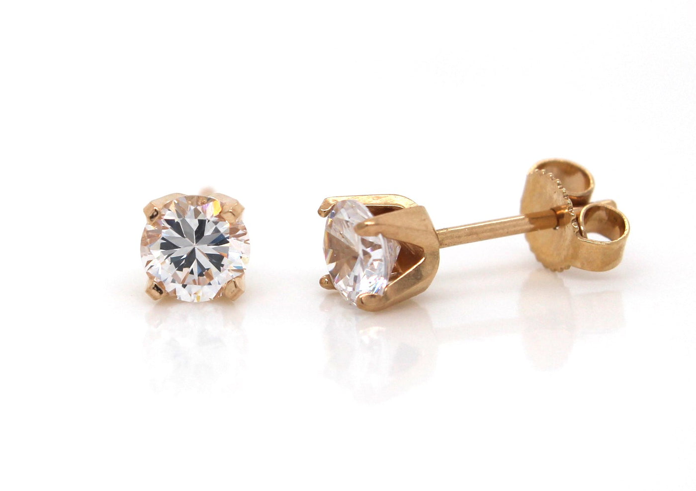 9Ct Yellow Gold Cubic Zirconia Earrings