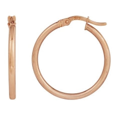 9ct Rose Gold Hoops