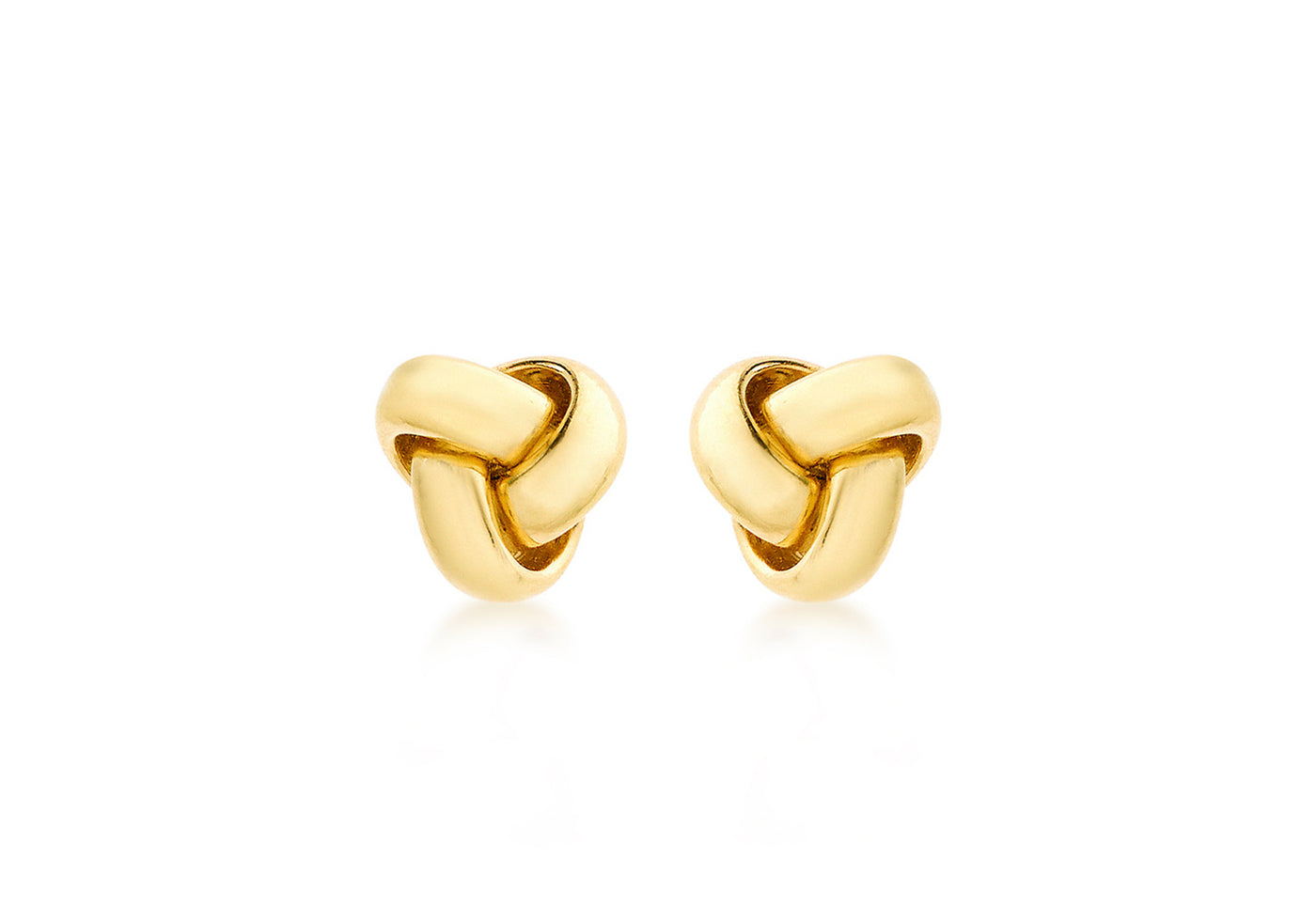 9ct Yellow Gold Knot earrings