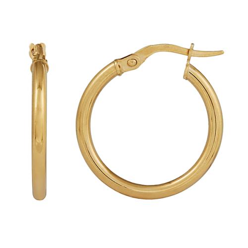 9ct Yellow Gold Hoop Earrings