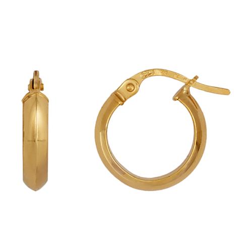 9ct Yellow Gold Hoop Earrings
