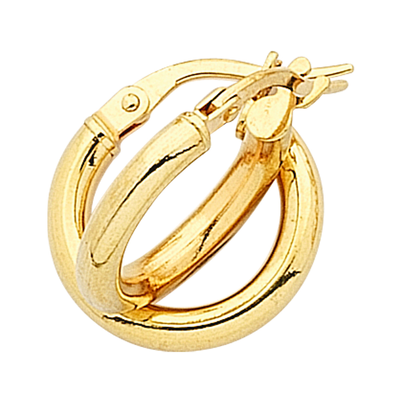9ct Gold Silver Filled Hoop Earrings
