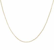 9Ct Yellow Gold Oval Belcher Chain 45Cm