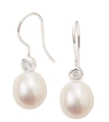 Sterling Silver Pearl Drop Earrings
