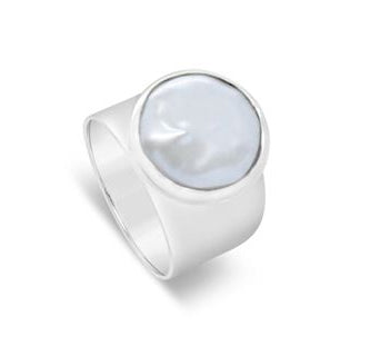 Sterling Silver Baroque Pearl Ring