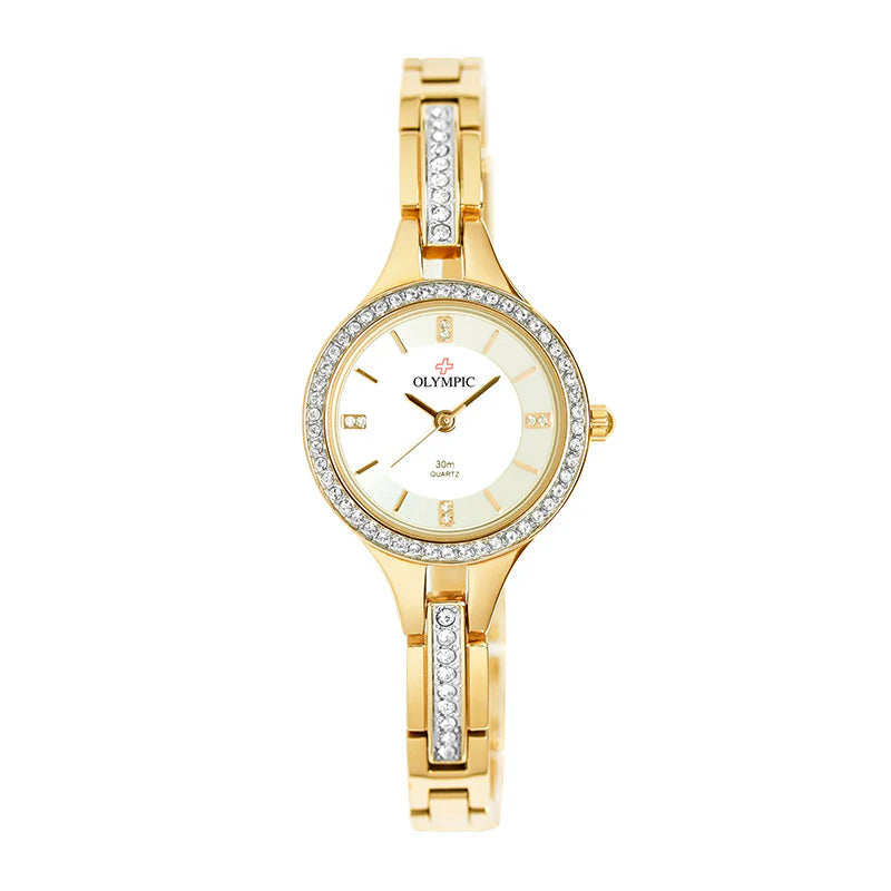 Ladies Olympic Crystal Set Watch