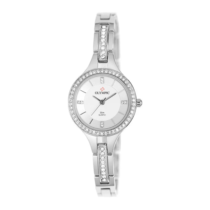 Ladies Olympic Crystal Set Watch