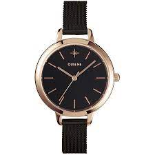 Oui And Me Rose Gold And Black Watch