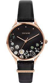 Oui And Me Rose Gold Floral Watch