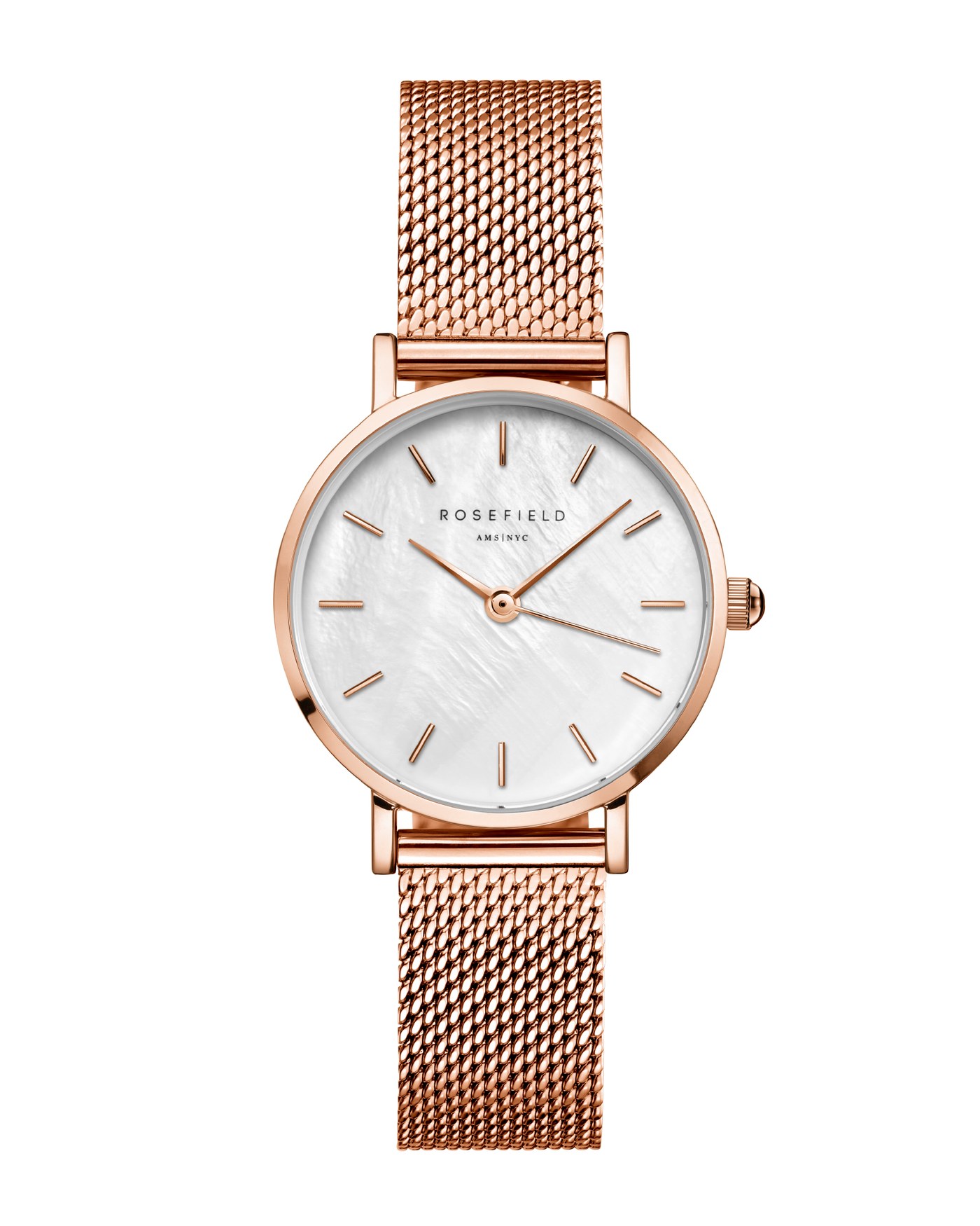 Rosefield Rose Gold With Mesh Strap Rose Field Watch – Time For