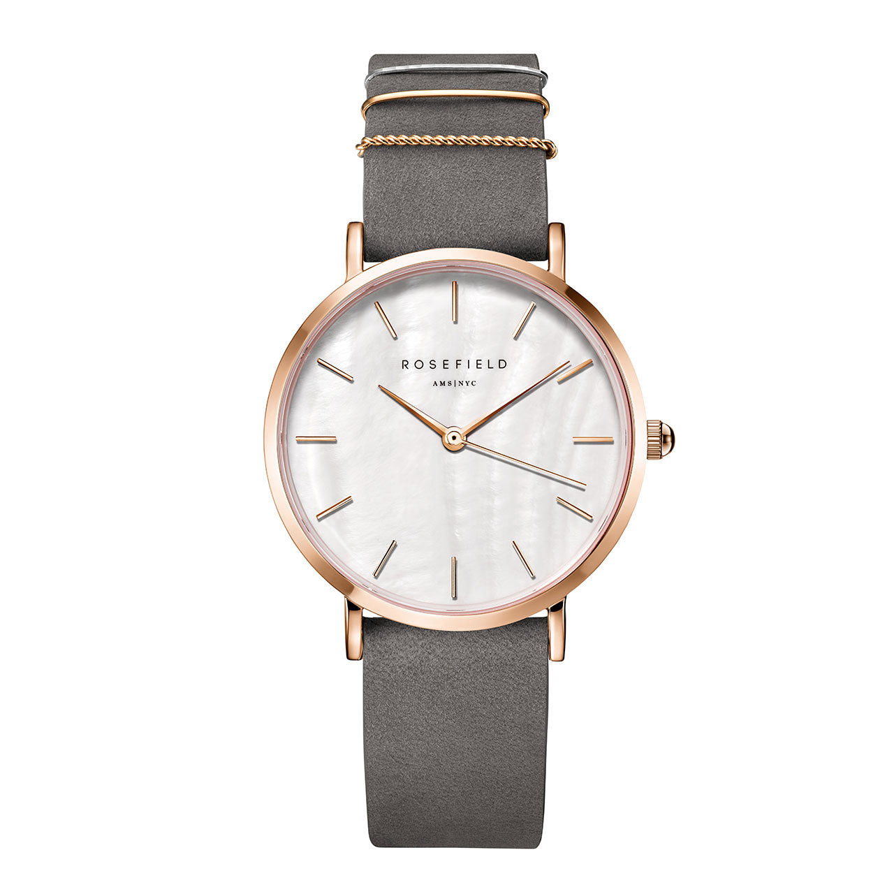 Rose Gold With Taupe Leather Strap Rosefield Watch