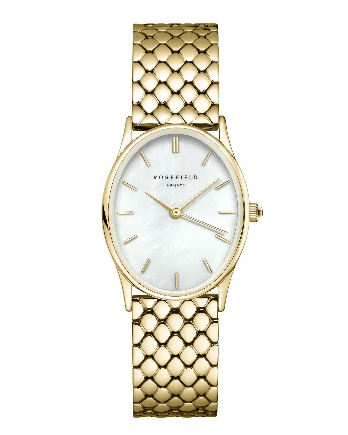 Yellow Gold Oval Rosefield Watch