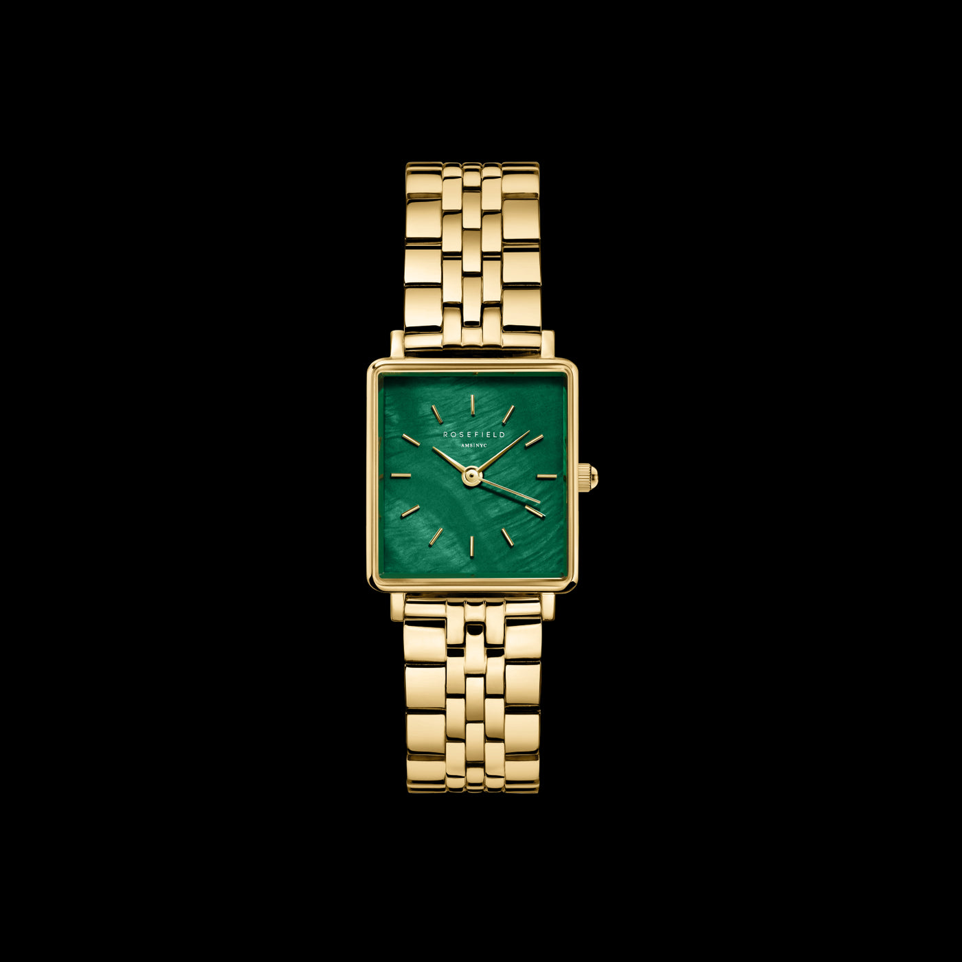 Ladies Gold With Green Dial Rosefield Watch