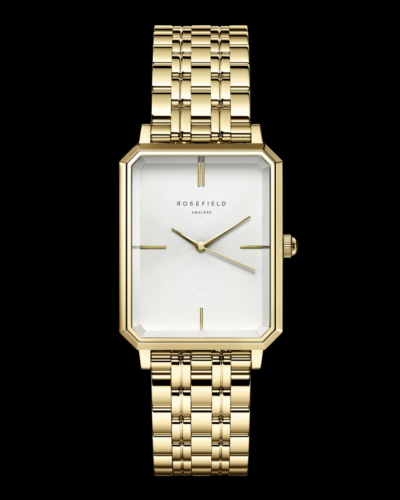 Ladies Gold 'Octagon' Rosefield Watch