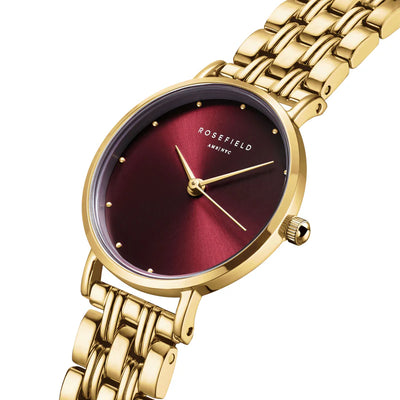 Rosefield Watch With Burgandy Dial