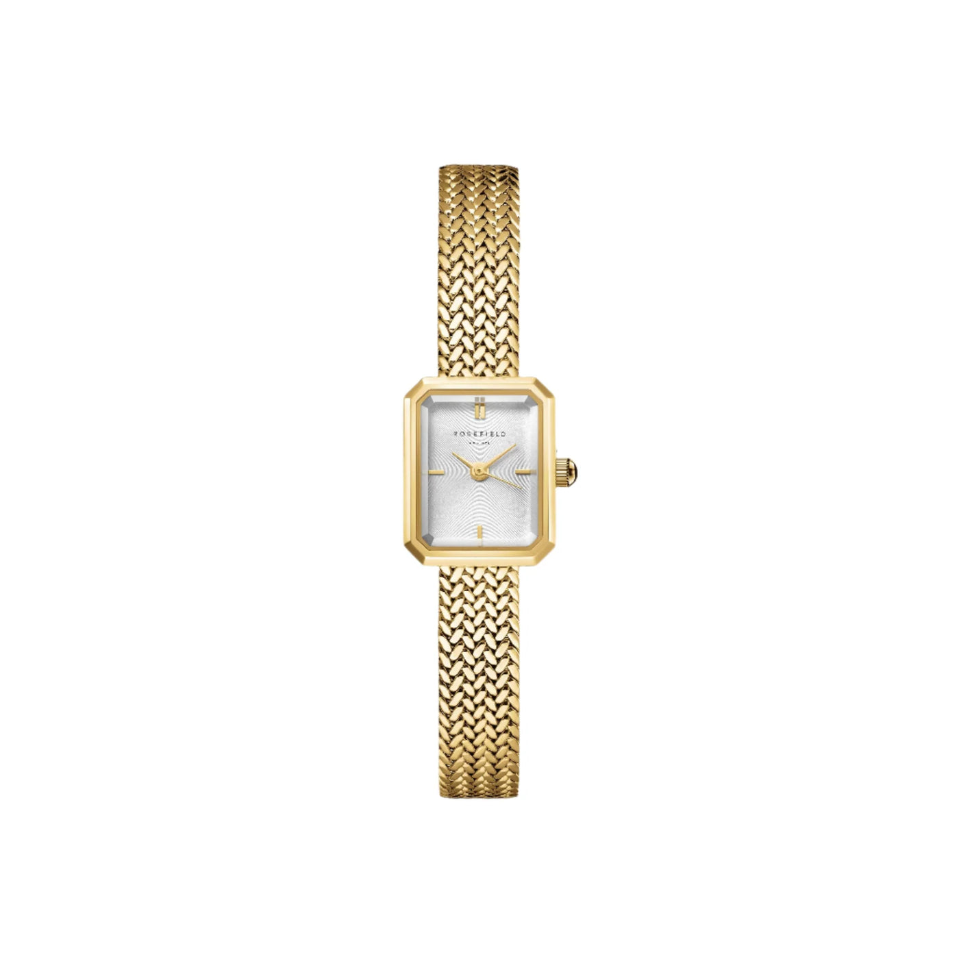 Ladies Gold Rosefield Mini Octagon Sunray Dial Watch MWGMG-M01