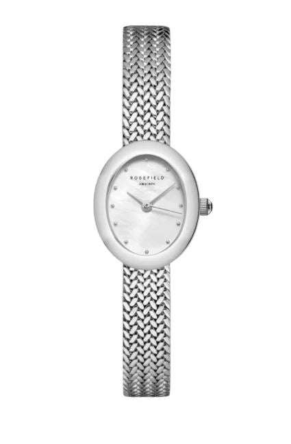 Ladies Silver Rosefield Mini Oval Mother Of Pearl Dial MWSMW-M05