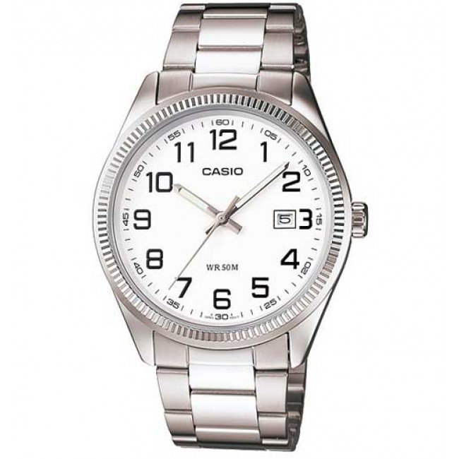 Mens Casio Stainless Steel Analogue Watch MTP1302D-7B