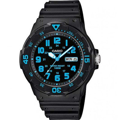 Mens Casio Black And Blue Digital Watch MRW200H-2B