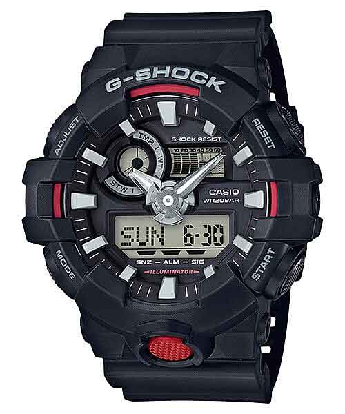 Black And Red Casio G-Shock GA700-1A