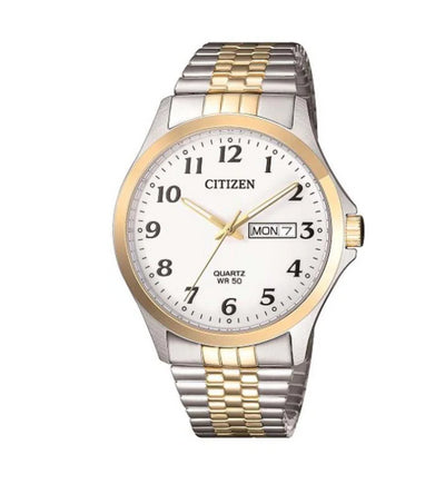 Mens Citizen Two-Tone Analogue Watch With Expanding Strap BF5004-93A