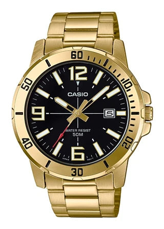 Mens Casio Gold Watch MTPVD01G-1B