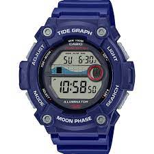 Blue Casio Digital With Tide Graph WS1300H-2A