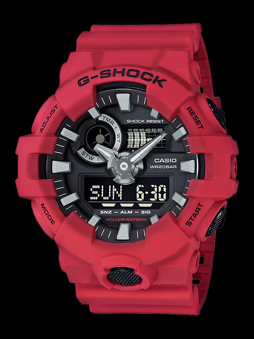 Casio G-Shock Red Duo Watch GA700-4A
