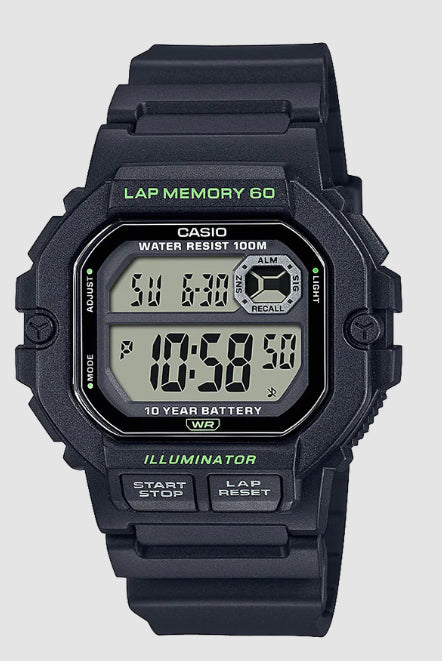 Mens Casio Digital Watch WS1400H-1A
