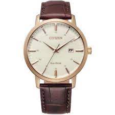 Mens Citizen Eco Drive With Leather Strap