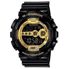 Gents Black G-Shock With Gold