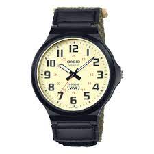 Casio Analoguge Watch With A Velco Strap MW240B-5B