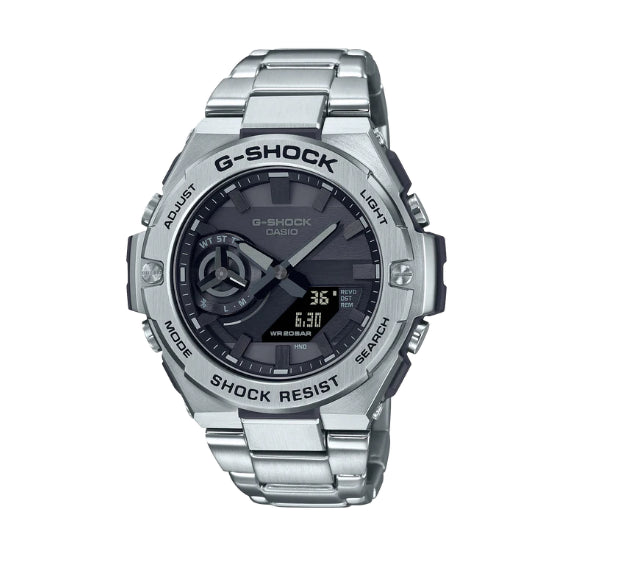 Mens G-Steel Blue Tooth And Solar GSTB500D-1A1