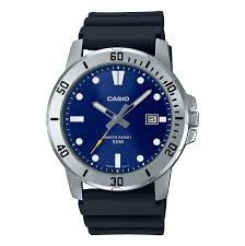 Gents Casio Analogue With Blue Face MTPVDO1-2E