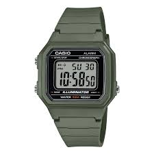 Mens Casio Digital Khaki Green W217H-3A